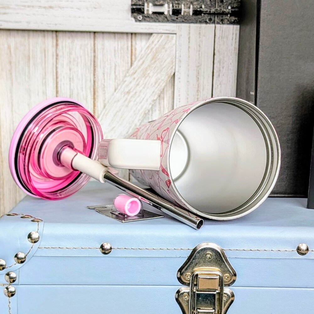 🎀 BruMate ERA 30oz Straw Tumbler Travel Mug - Bows & Straw Cover-NWT - Picture 6 of 7